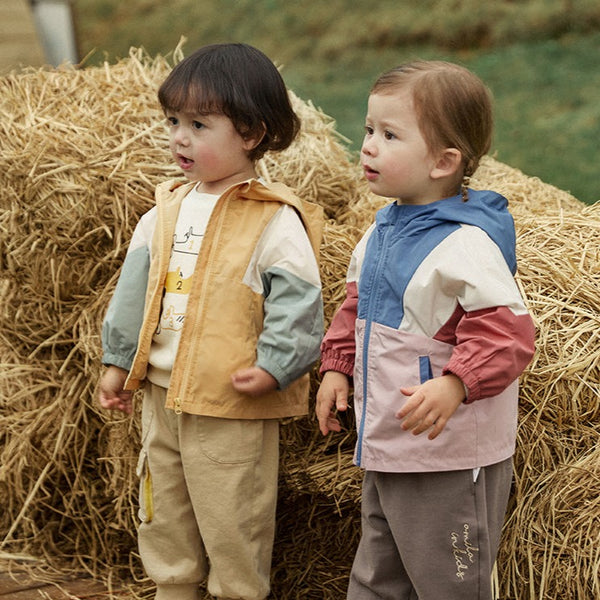 Veste imperméable coupe-vent colorée - Garçon et Fille